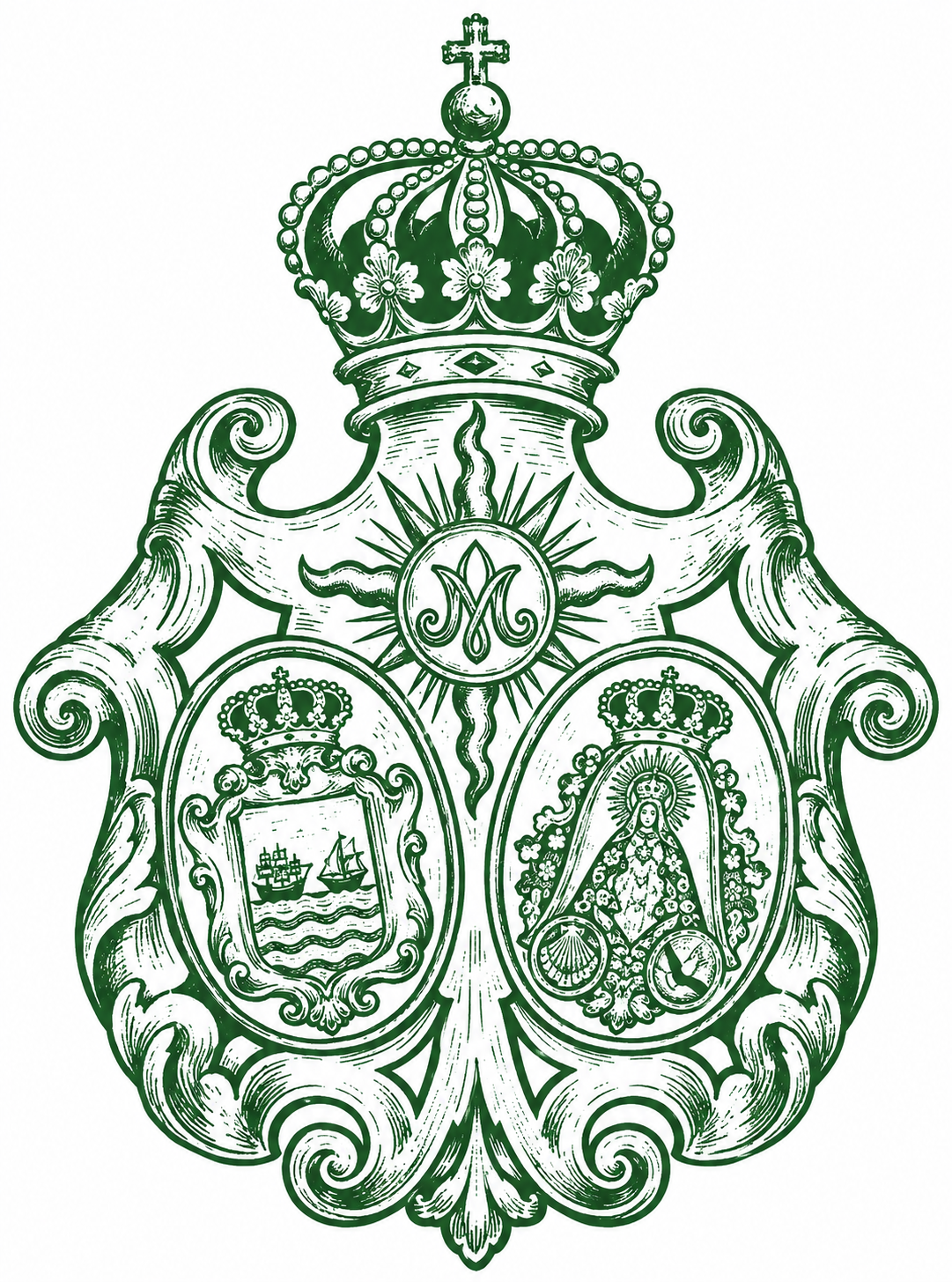 Escudo de la Hermandad del Rocío de Estepona